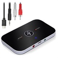 2-in-1 Bluetooth 5.0 Audio Predajnik / Prijemnik B6 - Crni